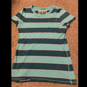 American Eagle striped tee - size L
